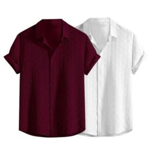 Leriya Fashion Men's Formal Button Down Shirt