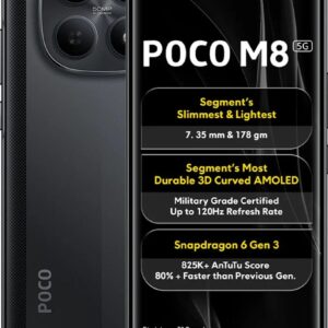 Poco M8 5G Smartphone Carbon Black