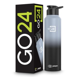 Go24 Stainless Steel Travelling Lightweight Water Bottle