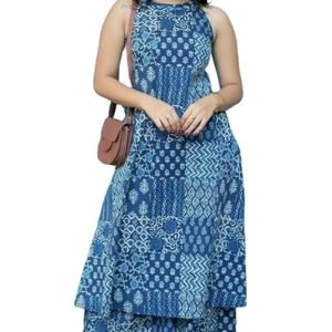 Klosia Women Pure Cotton Kurta Palazzo Set