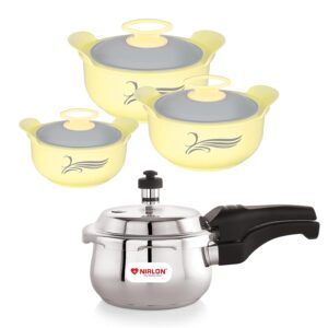 NIRLON Delight Casserole Stainless Steel Belly