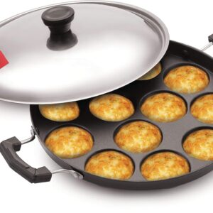 Tosaa Non Stick Cavity Appam Pan with Handle