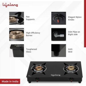 Lifelong LLGS912 Automatic Ignition Gas Stove Toughened