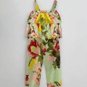 Girls Floral Printed Calf