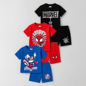 Marvel Boys Regular Fit Cotton T-Shirts