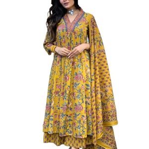 GoSriKi Women's Rayon Viscose Anarkali