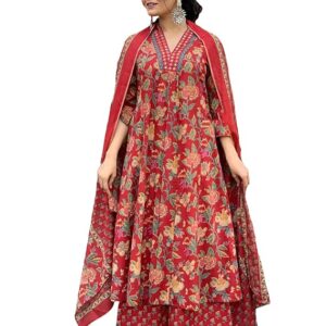 GoSriKi Women's Rayon Viscose Anarkali