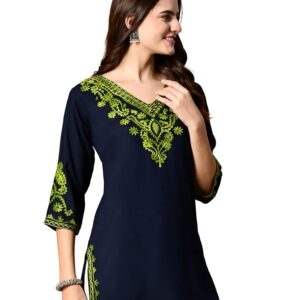 LIBOZA Embroidered Kashmiri Tunic Top